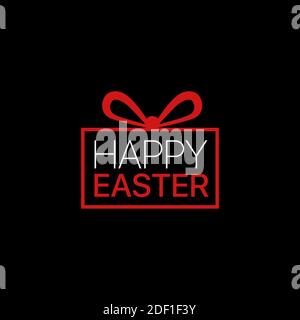 Happy Easter gift box icon Stock Vector