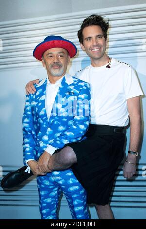 Photo : Mika et Christian Louboutin arrivent à la soirée Vogue