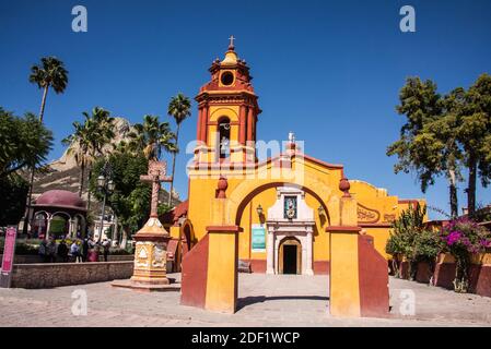 Parroquia San Sebastian church, Bernal, Queretaro, Mexico Stock Photo