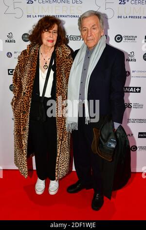 Constantin Costa-Gavras and his wife Michèle Ray-Gavras attending the 25th annual Ceremony of Lights held at the Olympia in Paris, France on January 27, 2019. Photo by Laurent Zabulon/ABACAPRESS.COM Stock Photo