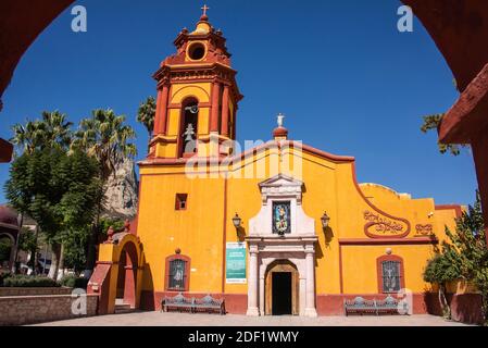 Parroquia San Sebastian church, Bernal, Queretaro, Mexico Stock Photo