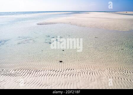 The serene white sand beach of Sta Fe in Bantayan Island, Cebu, Philippines Stock Photo