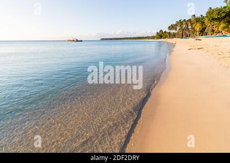 Serene beach in Pagudpud, Ilocos, Philippines Stock Photo