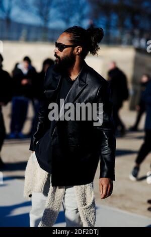 Street style, Jerry Lorenzo arriving at Louis Vuitton Fall Winter 2020-2021  Menswear show, held at Jardin des Tuileries, Paris, France, on January 16,  2020. Photo by Marie-Paola Bertrand-Hillion/ABACAPRESS.COM Stock Photo -  Alamy