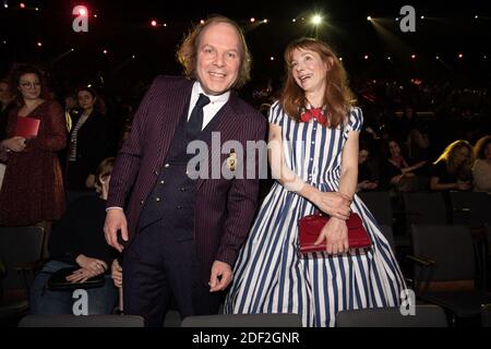 Philippe Katerine and Julie Depardieu attend the 35th Victoires de la Musique at la Seine Musicale on February 14 2020 in Boulogne-Billancourt, France. Photo by David Niviere/ABACAPRESS.COM Stock Photo