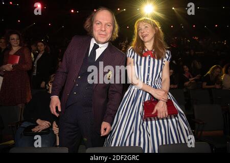 Philippe Katerine and Julie Depardieu attend the 35th Victoires de la Musique at la Seine Musicale on February 14 2020 in Boulogne-Billancourt, France. Photo by David Niviere/ABACAPRESS.COM Stock Photo