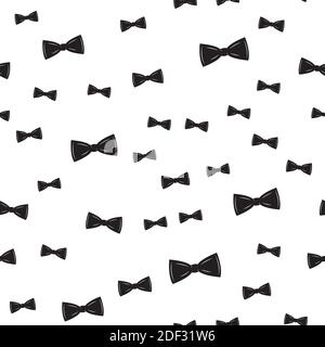 Bow Tie Seamless Pattern, Father s Day Background  Illustration. Stock Photo