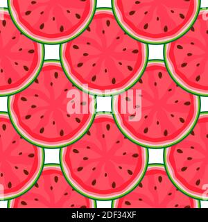 Watermelon SEamless Pattern Background Template. Illustration Stock ...