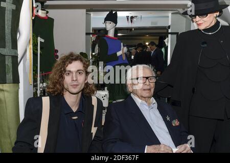 Pierre Cardin officially announces handing over to Pierre Courtial, his  pupil, in presence of Rodrigo Basilicati and Maryse Gaspard in Studio Pierre  Cardin upon the Paris Fashion Week on February 27, 2020