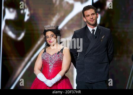 Melha Bedia and Arnaud Valois during the 45th Annual Cesar Film Awards ceremony held at the Salle Pleyel in Paris, France on February 28, 2020. Photo by Nasser Berzane/ABACAPRESS.COM Stock Photo