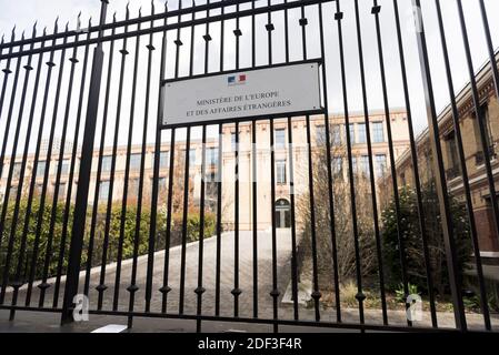 Illustration of Ministry of Europe and Foreign Affairs, in Paris, France, on March 3, 2020, Photo by Magali Cohen/ABACAPRESS.COM Stock Photo