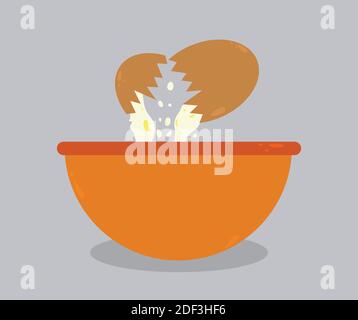 designs about broken eggs Stock Vector