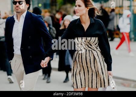 Street style, Josefine HJ arriving at Louis Vuitton Spring Summer 2021  show, held at La Samaritaine, Paris, France, on October 6, 2020. Photo by  Marie-Paola Bertrand-Hillion/ABACAPRESS.COM Stock Photo - Alamy