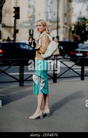 Leonie Hanne arriving at Miu Miu show during Paris Fashion Week in ...