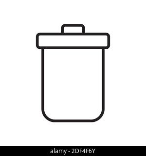 Trash bin icon set simple design Stock Vector Image & Art - Alamy