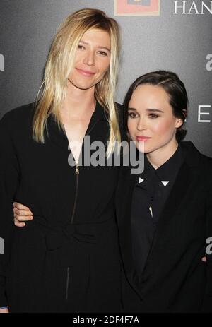 Ellen Page and girlfriend Samantha Thomas attend a screening of Lionsgate and Summit Entertainment's 'Freeheld' at The Museum of Modern Art in New York City on September 28, 2015.  Photo Credit: Henry McGee/MediaPunch Stock Photo