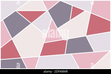 Abstract illustration, multicolored polygonal tiles, geometric shapes Stock Photo