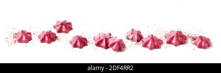 cranberry and blackcurrant pastilles isolated on white background Stock Photo