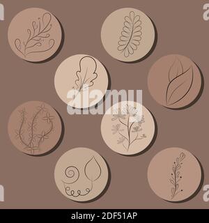 Leaf Icon set Stock Vector