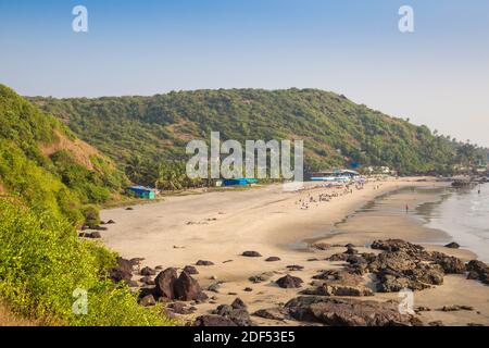 India, Goa, Arambol, Wagh Colamb beach Stock Photo