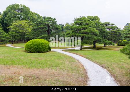 Inside the Kyoto Imperial Palace grounds in Kyoto, Japan Stock Photo