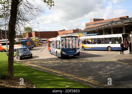 Stagecoach buses as Kilmarnock, East Ayrshire, Scotland, UK Stock Photo