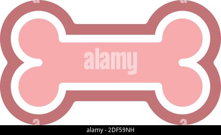 dog food bone logo icon symbol design Stock Vector