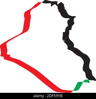 iraq map logo icon vector symbol Stock Vector Image & Art - Alamy