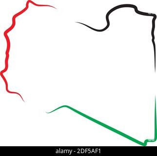 libya map logo icon vector symbol Stock Vector