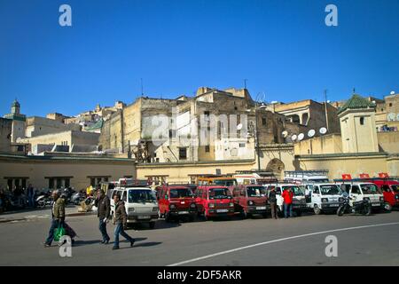 Fes is a northeastern Moroccan city often referred to as the country’s cultural capital. It’s primarily known for its Fes El Bali walled medina Stock Photo