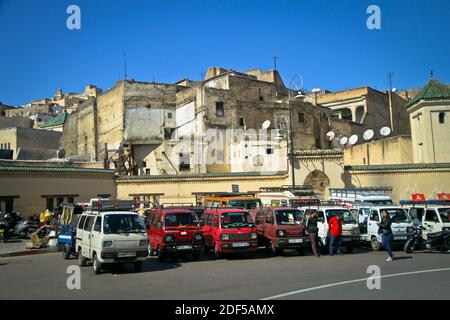 Fes is a northeastern Moroccan city often referred to as the country’s cultural capital. It’s primarily known for its Fes El Bali walled medina Stock Photo