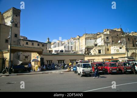 Fes is a northeastern Moroccan city often referred to as the country’s cultural capital. It’s primarily known for its Fes El Bali walled medina Stock Photo