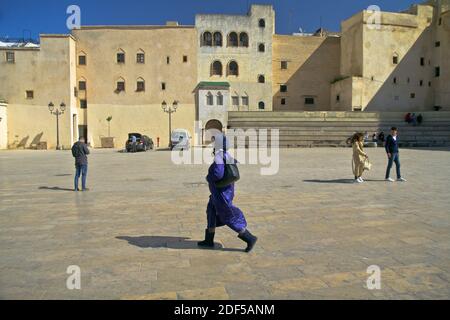 Fes is a northeastern Moroccan city often referred to as the country’s cultural capital. It’s primarily known for its Fes El Bali walled medina Stock Photo