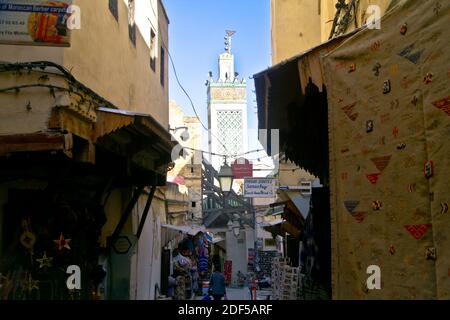 Fes is a northeastern Moroccan city often referred to as the country’s cultural capital. It’s primarily known for its Fes El Bali walled medina Stock Photo