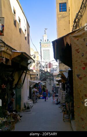 Fes is a northeastern Moroccan city often referred to as the country’s cultural capital. It’s primarily known for its Fes El Bali walled medina Stock Photo