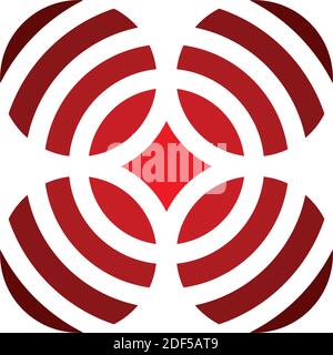 red target icon sign vector logo design Stock Vector