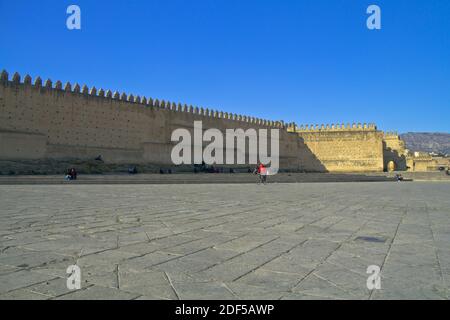 Fes is a northeastern Moroccan city often referred to as the country’s cultural capital. It’s primarily known for its Fes El Bali walled medina Stock Photo