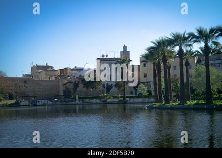 Fes is a northeastern Moroccan city often referred to as the country’s cultural capital. It’s primarily known for its Fes El Bali walled medina Stock Photo