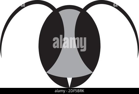 ant head logo vector icon symbol Stock Vector