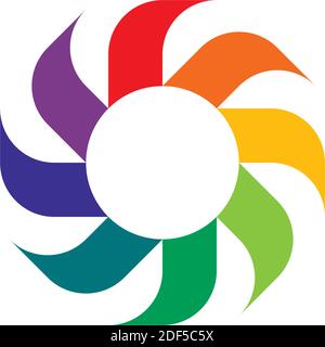 cooler turbine rotation logo vector icon Stock Vector