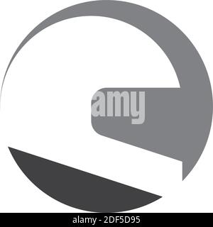 motorcycle helmet logo icon vector symbol Stock Vector