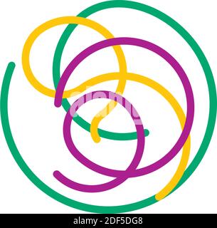 spaghetti icon logo pasta vector Stock Vector