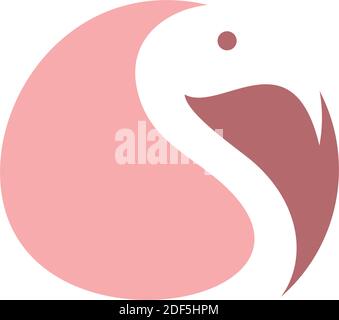 flamingo logo vector symbol icon Stock Vector