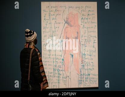 London, UK. 3rd Dec, 2020. 'I am the last of my kind' by Tracey Emin 2019. Preview at the Royal Academy of an exhibition by Tracey Emin and Edvard Munch which runs from 7 December - 28 February 2021. Credit: Mark Thomas/Alamy Live News Stock Photo