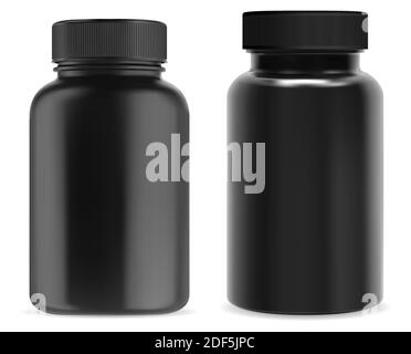 Download White Glossy Plastic Protein Jar Vector Mockup Stock Vector Image Art Alamy