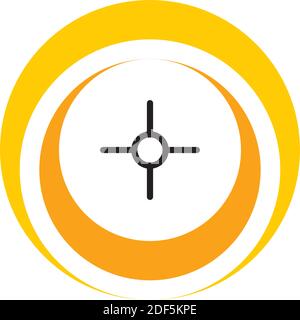 point target logo icon symbol Stock Vector