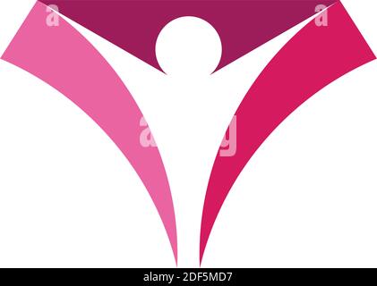 man in ruby stone logo vector icon Stock Vector