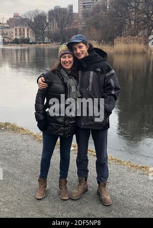 London, UK. 3rd Dec, 2020. Photo provided by Abie Rohrig shows him with his mother in New York, the United States, on June 30, 2019. TO GO WITH Feature: Young kidney donor volunteers for UK coronavirus vaccine trial Credit: Xinhua/Alamy Live News Stock Photo