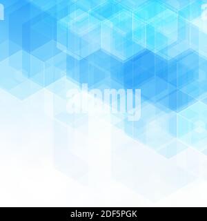 Abstract blue hexagons. Background for presentation. template for advertising. polygonal style Stock Vector