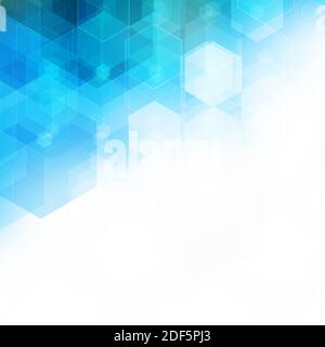 Abstract Hexagonal Background. Vector. Template design for science or technology presentation Stock Vector